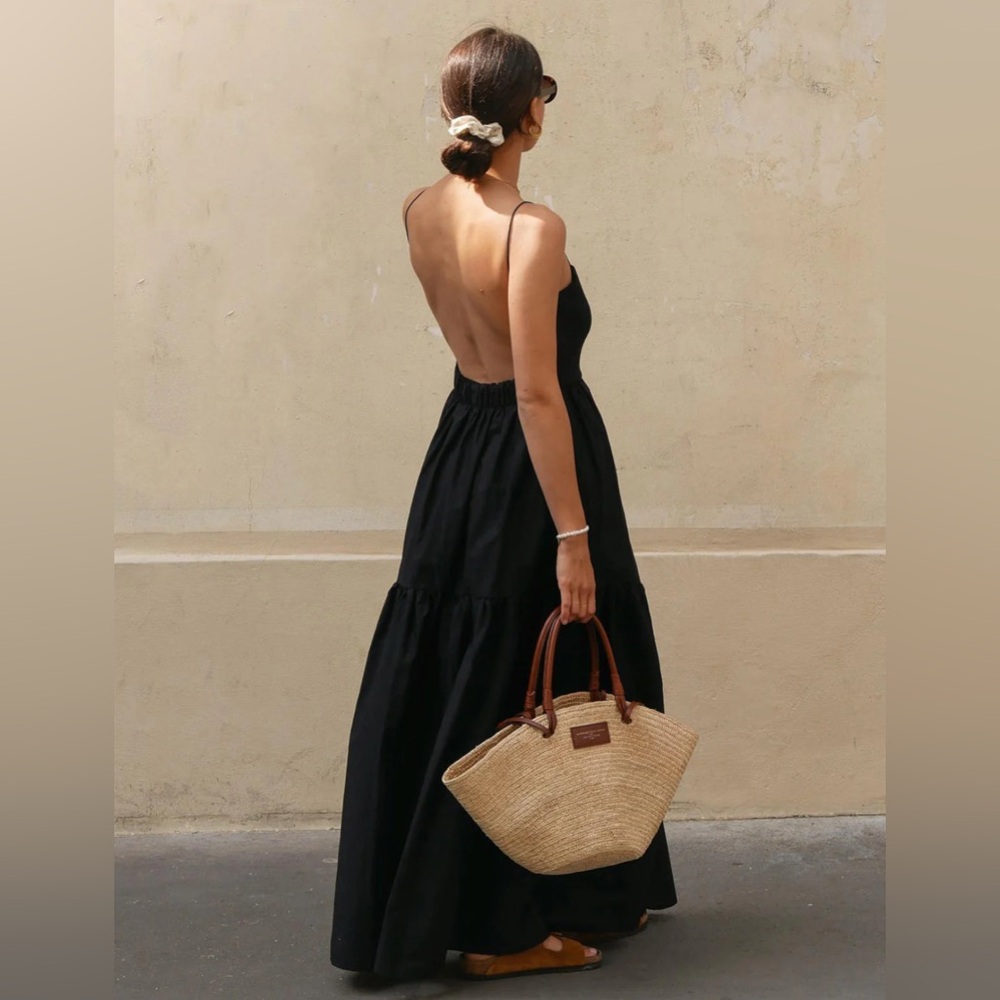 COMMENSE Backless Maxi Dress